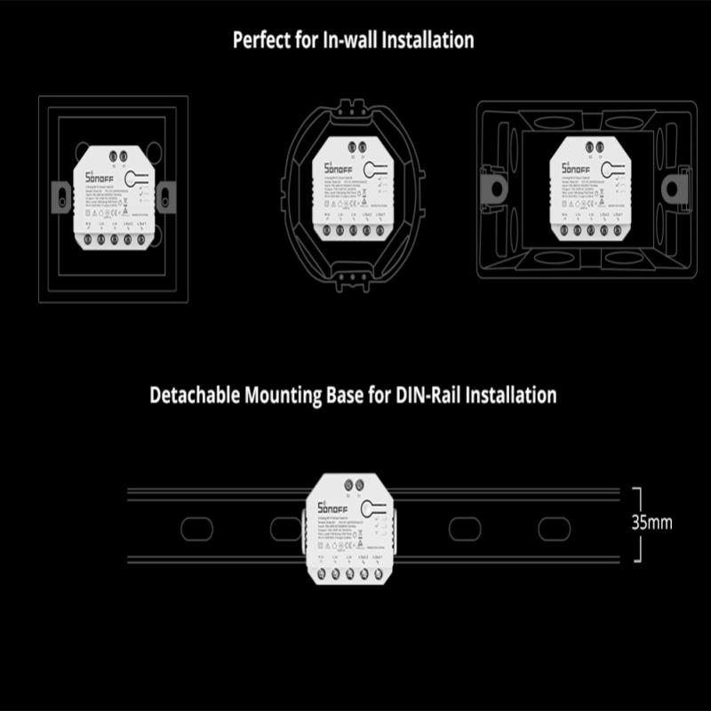 Sonoff - 1-8 szt. Inteligentny przełącznik SONOFF DUAL