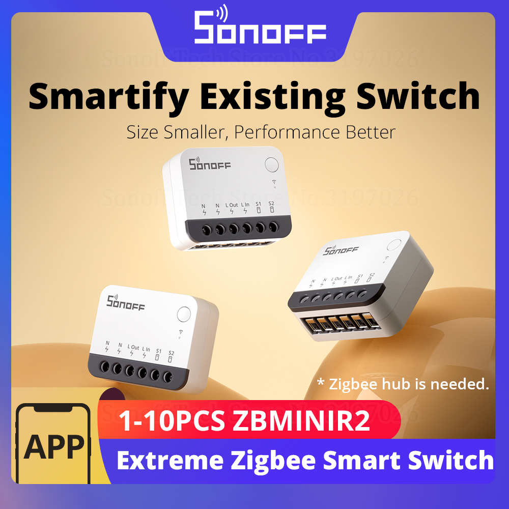 Sonoff Mini R4 - SONOFF ZBMINIR2 Inteligentny Przełącznik Zigbee z
