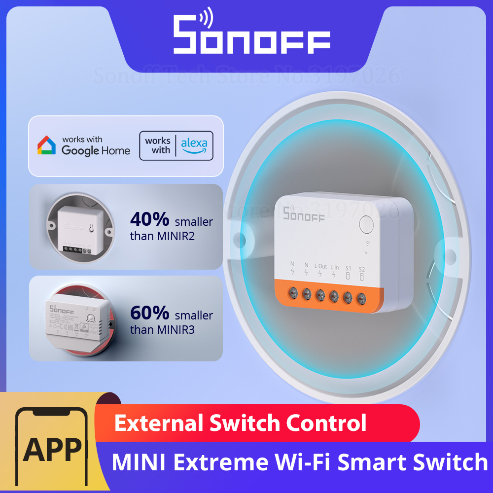Sonoff Basic - SONOFF MINIR4 Extreme Wi-Fi Inteligentny przełącznik